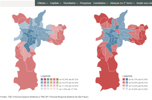 Raio x das eleições  resultados por zona eleitoral de São Paulo   UOL Eleições 2012